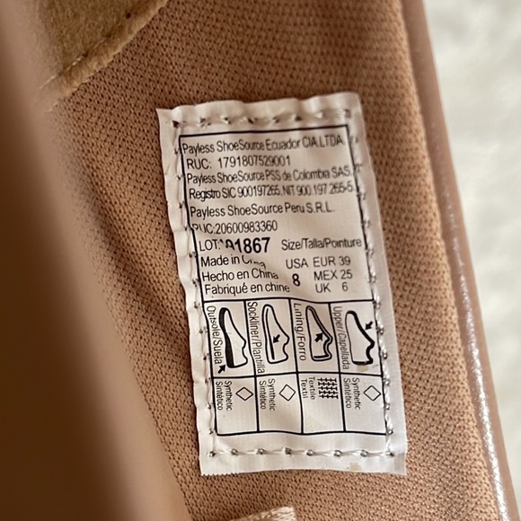 FIONI Grace Low Block Heel Pump With Bow Round Toe Size 8 New - Picture 12 of 14